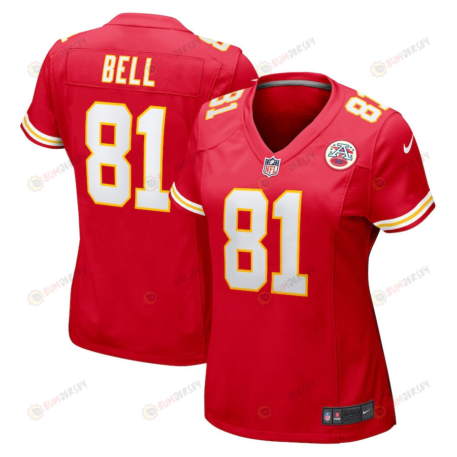 Blake Bell 81 Kansas City Chiefs Game Women Jersey – Red