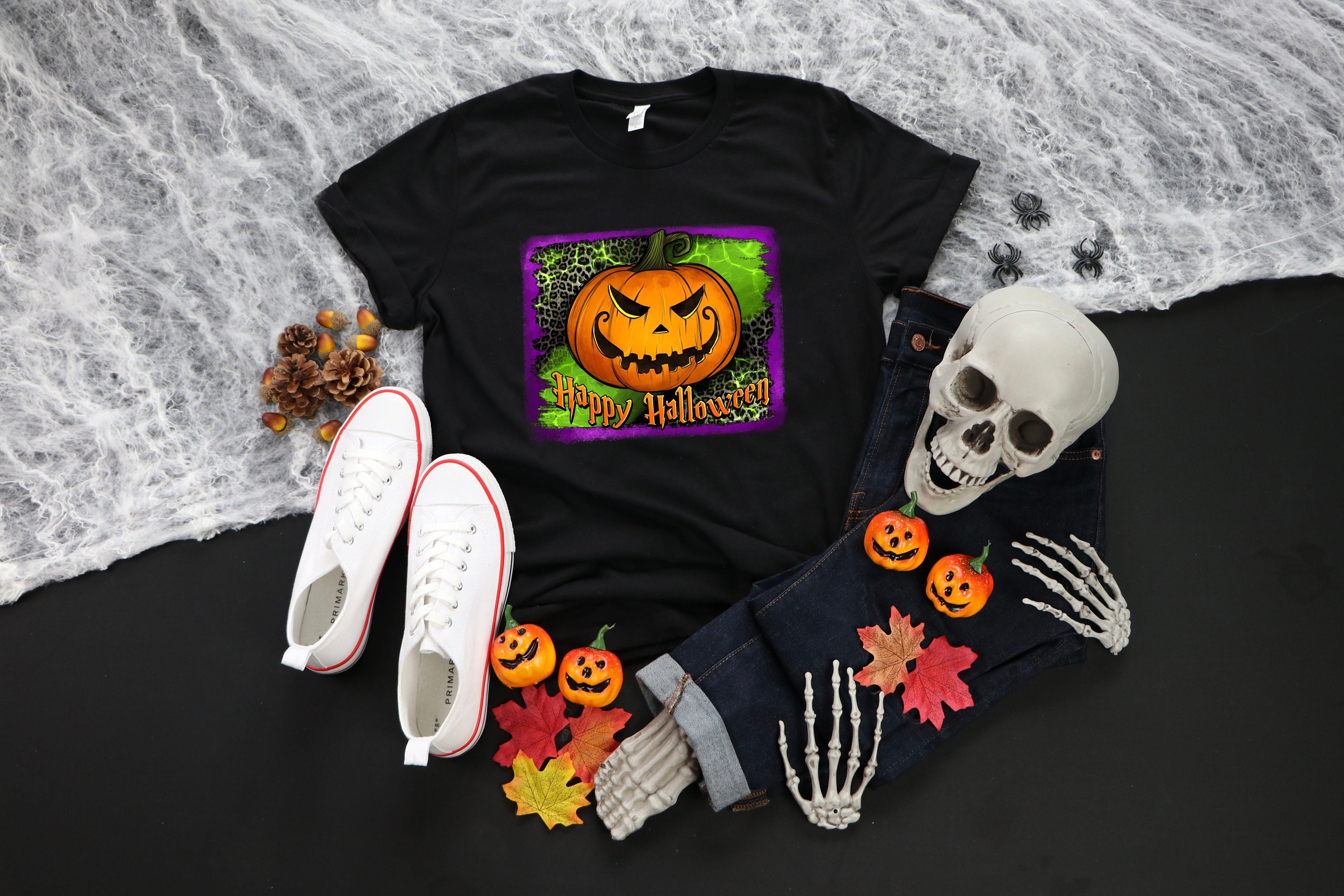 Happy Halloween Pumpkin Shirt, Halloween Shirt, Happy Halloween T-Shirt, Funny Halloween Tee, Women Halloween Shirt, Halloween Gift, Designed By LightMyShirt