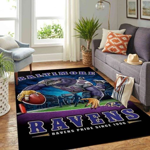 Baltimore Ravens Area Sku 80 Area Rug Living Room Rug Home Decor Carpets