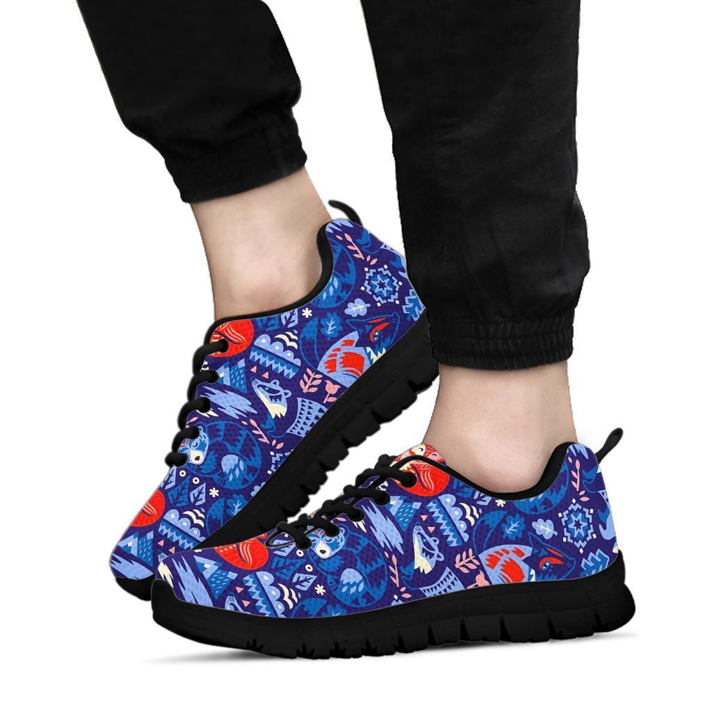 Swedish Animal Pattern Print Sneaker Shoes For Men Women