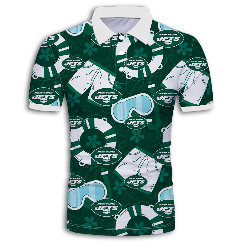 New York Jets Cool Summer Polo Shirt - Funnymugsandshirts Fashion