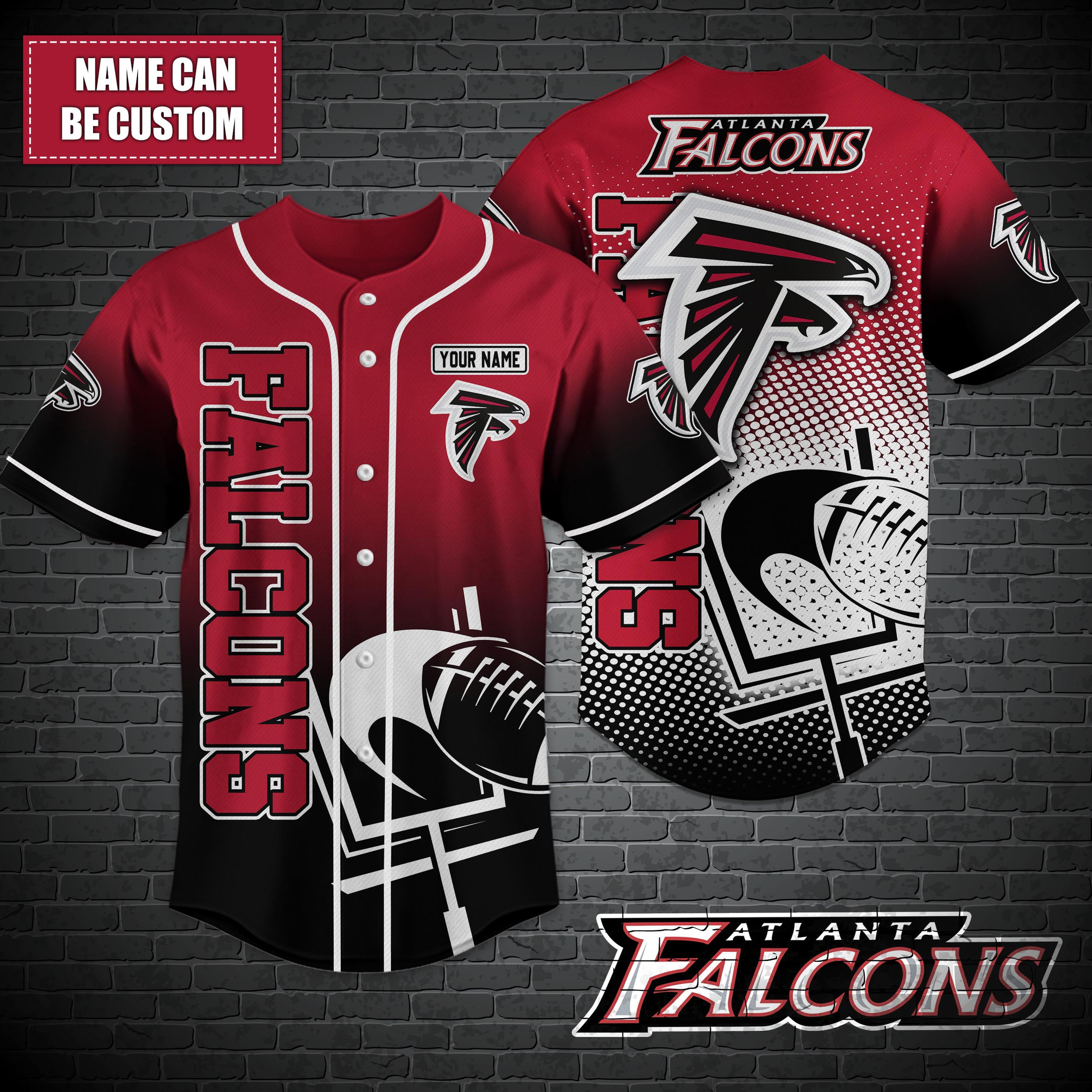 Atlanta Falcons Nfl-Baseball Shirt Custom T-44757