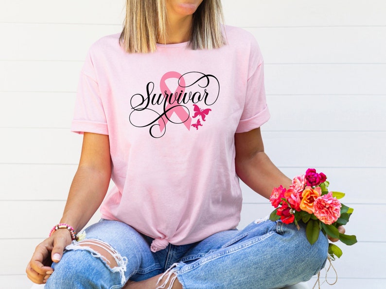 Cancer Survivor Shirt, Survivor Shirt, Breast Cancer Shirt, Cancer Survivor Gift, Cancer Awareness, Cancer Survivor Shirt, Pink Ribbon Shirt