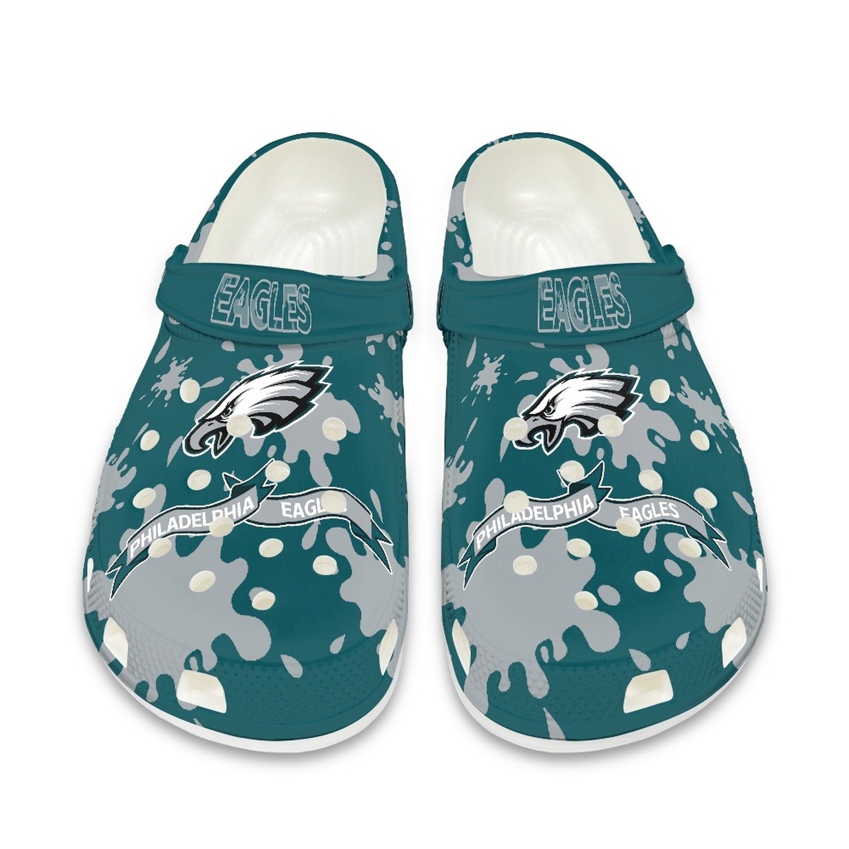 Philadelphia Eagles Shoes Cute Style #4 Crocs Shoes For Fans