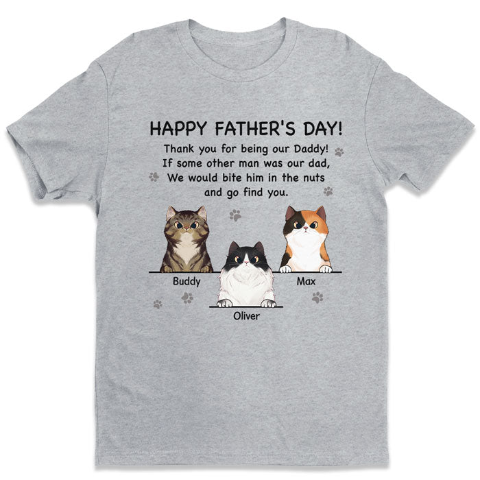 Happy Father’S Day, Daddy! – Cat Personalized Custom Unisex T-Shirt, Hoodie, Sweatshirt – Gift For Pet Owners, Pet Lovers