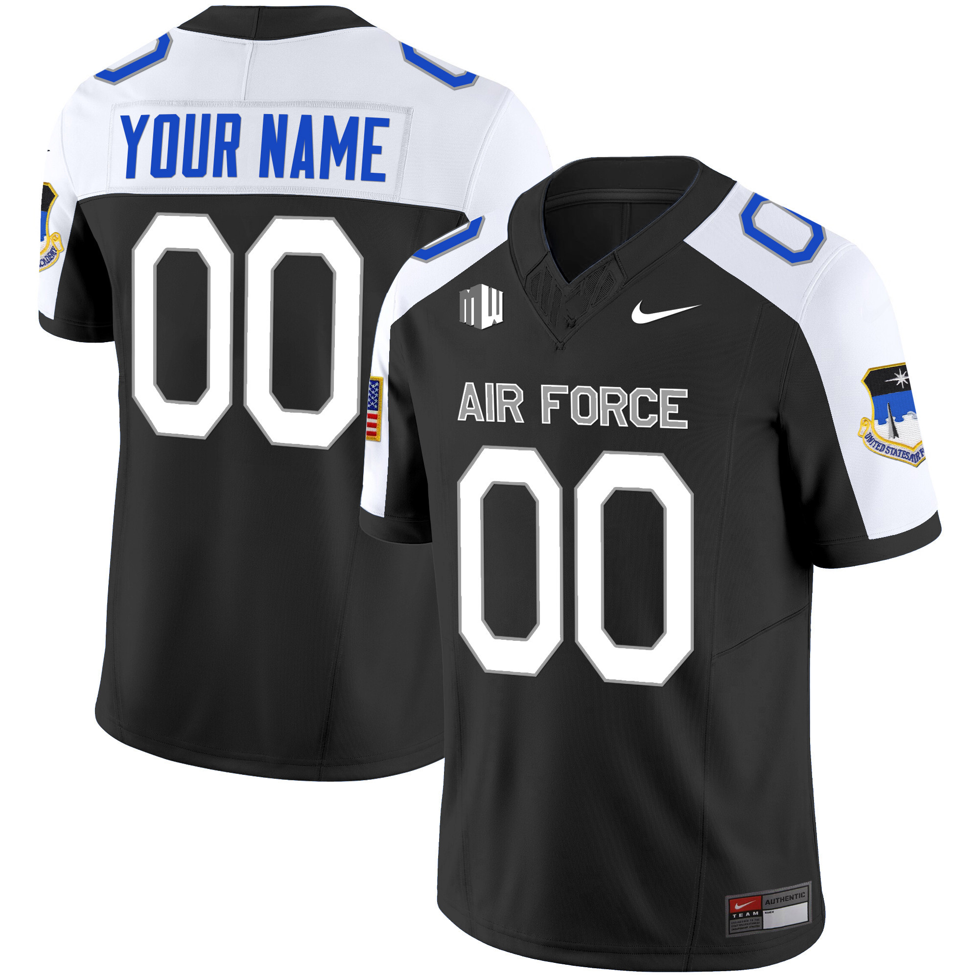 Air Force Falcons Vapor Limited Custom Jersey – All Stitched