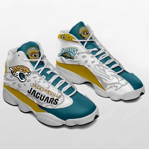 jacksonville jaguars air jordan 13 sneakers customized shoes for fan jd13 sneakers personalized shoes design