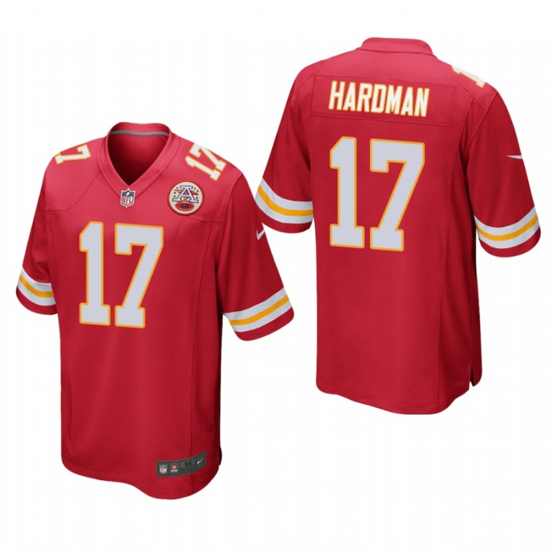 Kansas City Chiefs Mecole Hardman #17 Red Game Jersey – All Stitched, Embroidery