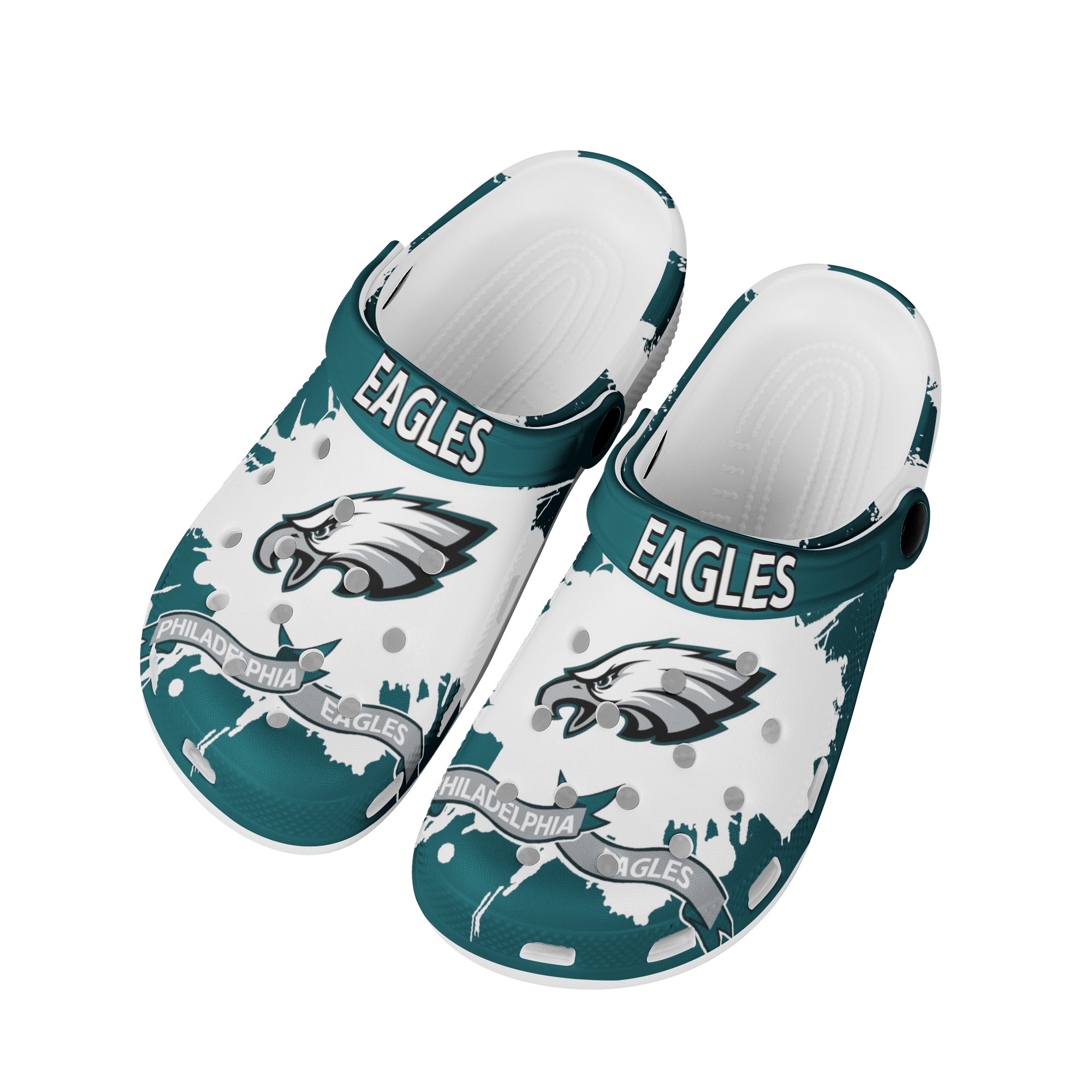 Philadelphia Eagles Shoes Cute Style #1 Crocs Shoes For Fans