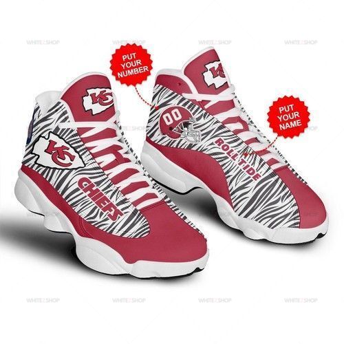 Kansas City Chiefs Football Personalized Shoes Air Jordan 13 Sneakers