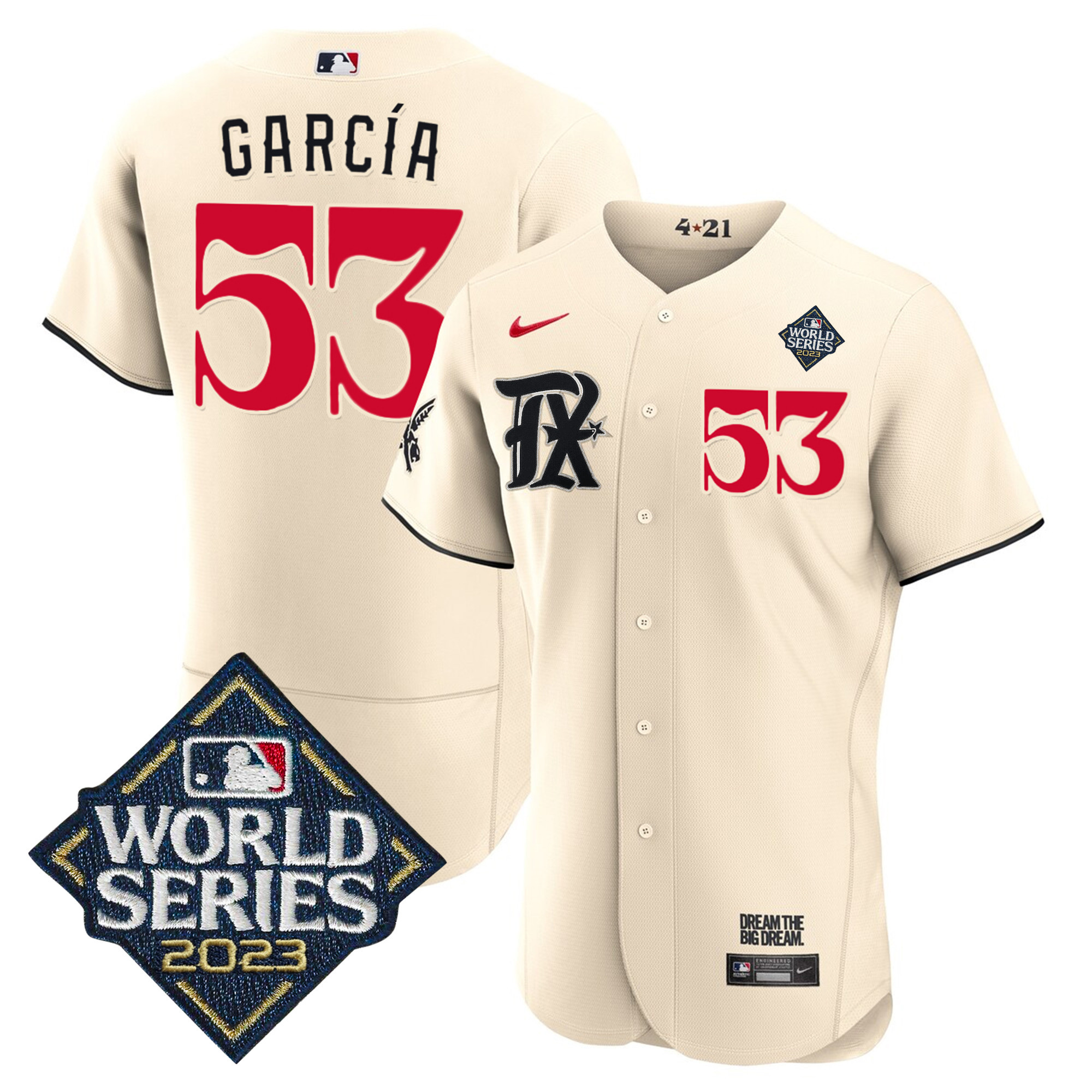 Adolis García Texas Rangers City Connect 2023 World Series Jersey – All Stitched