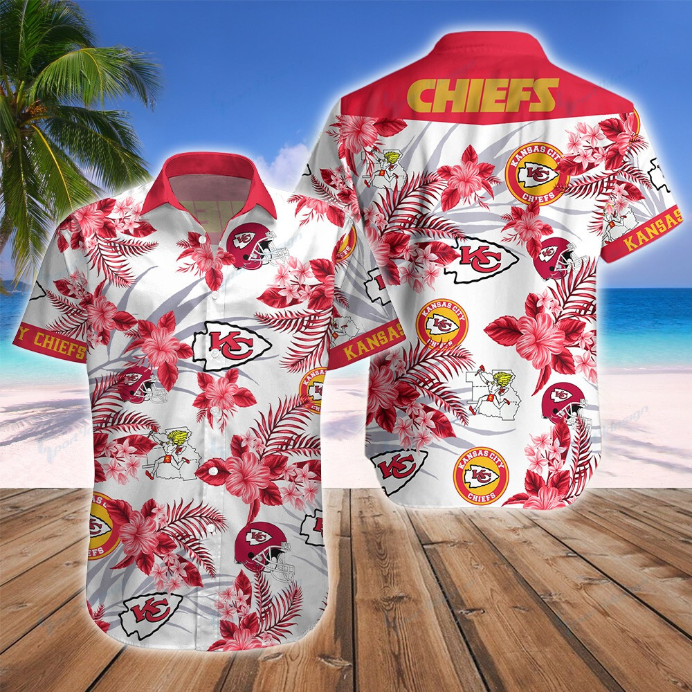 Kansas City Chiefs Button Shirts Bg241