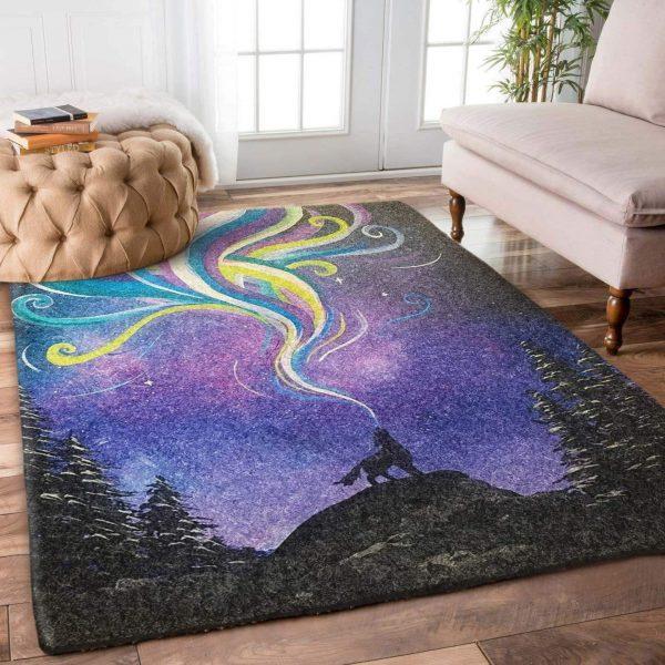 Wolf Art Home Decor Rectangle Area Rug 40