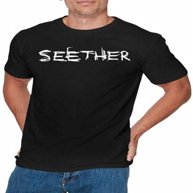 Mens Funny Seether T Shirt Black – TXTrend Shop