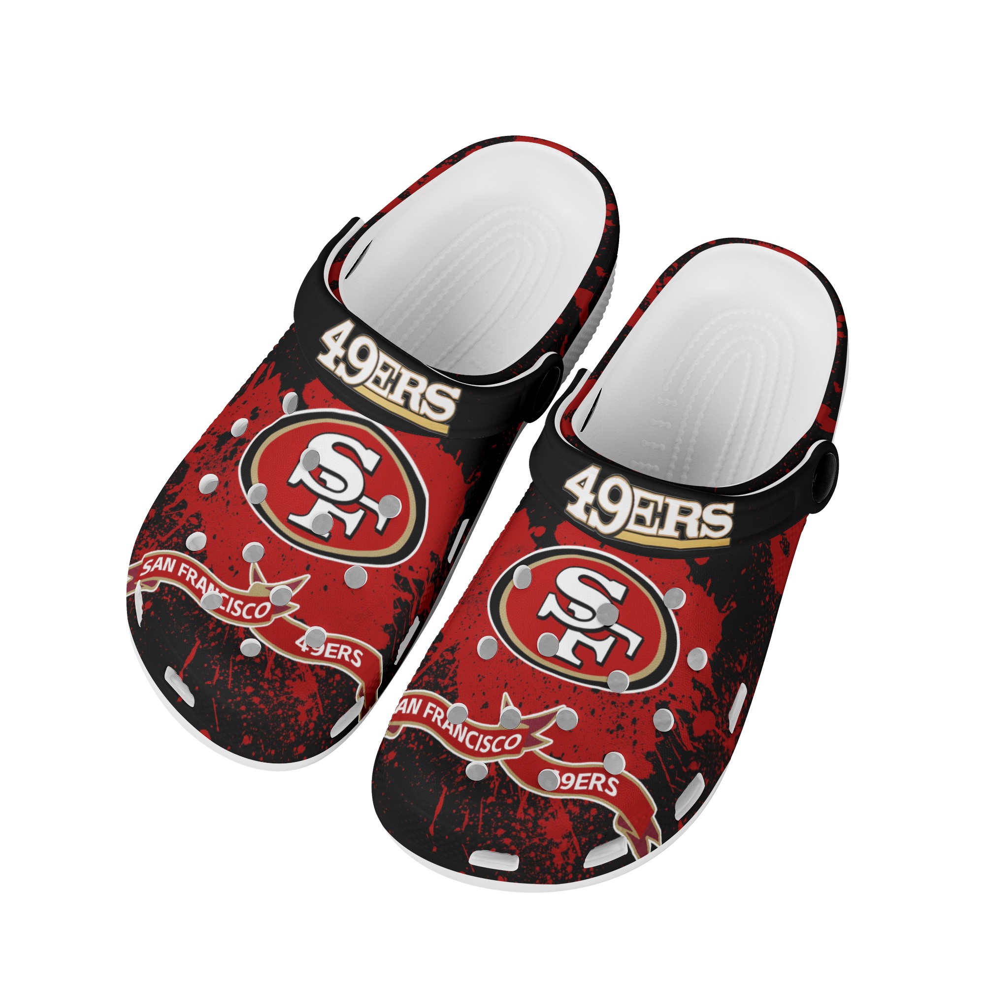 San Francisco 49Ers Shoes Cute Style#2 Crocs Shoes For Fans