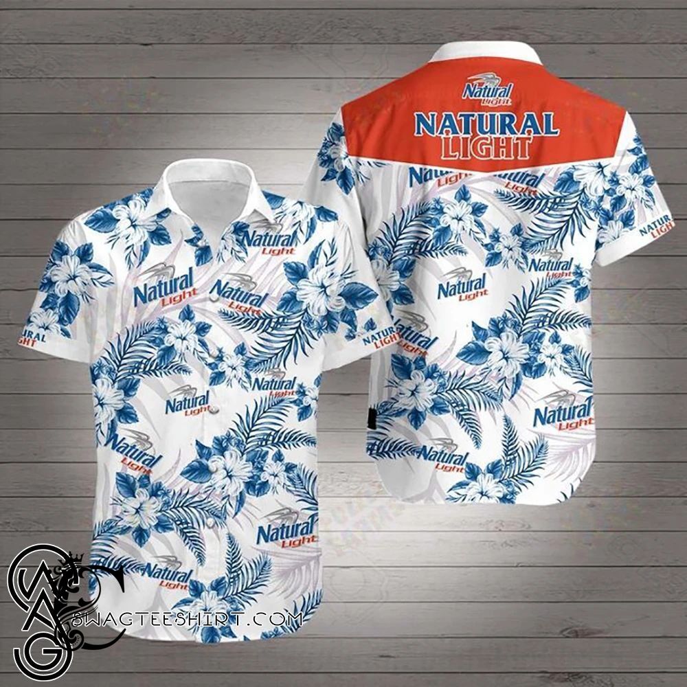 Beach Shirt Natural Light Hawaiian Shirt- Chillicothemall