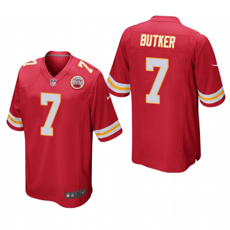 Kansas City Chiefs Harrison Butker #7 Red Game Jersey – All Stitched, Embroidery