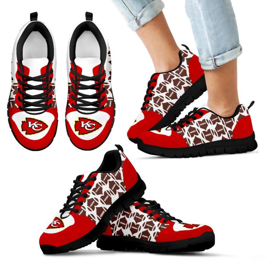 Great Football Love Frame Kansas City Chiefs Sneakers