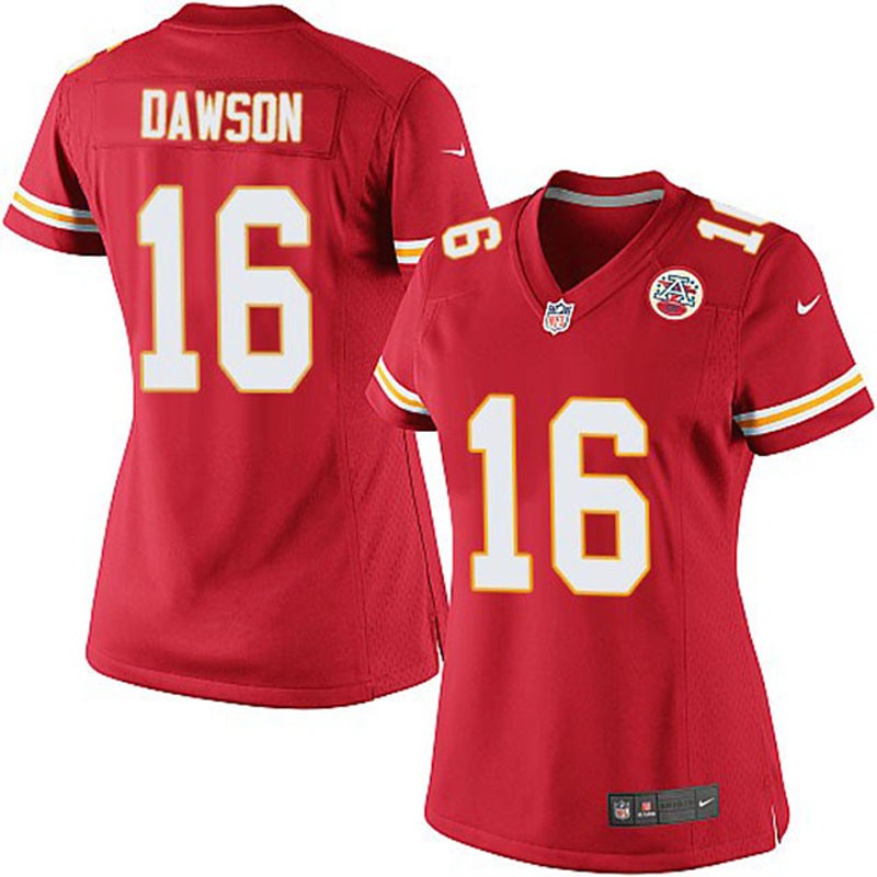 Women Len Dawson #16 Kansas City Chiefs Red Home Limited Jersey