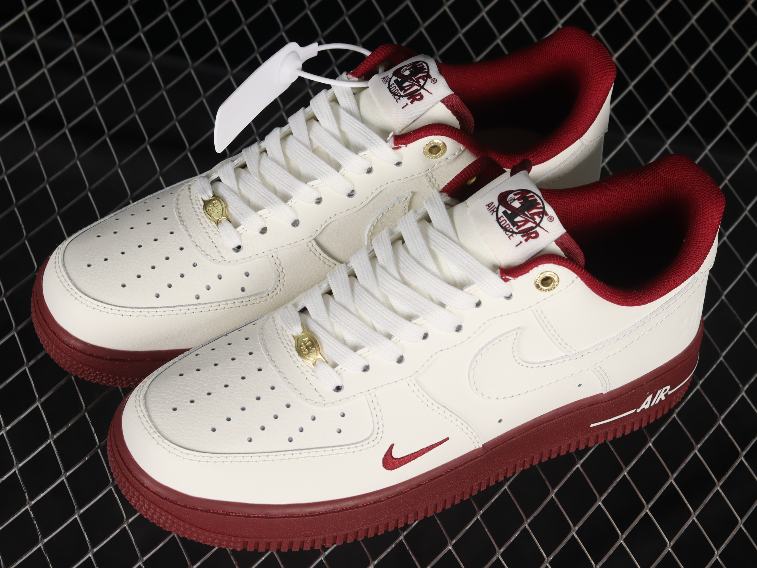 Nike Air Force 1 ’07 SE White Red Shoes Sneakers SNK418133354