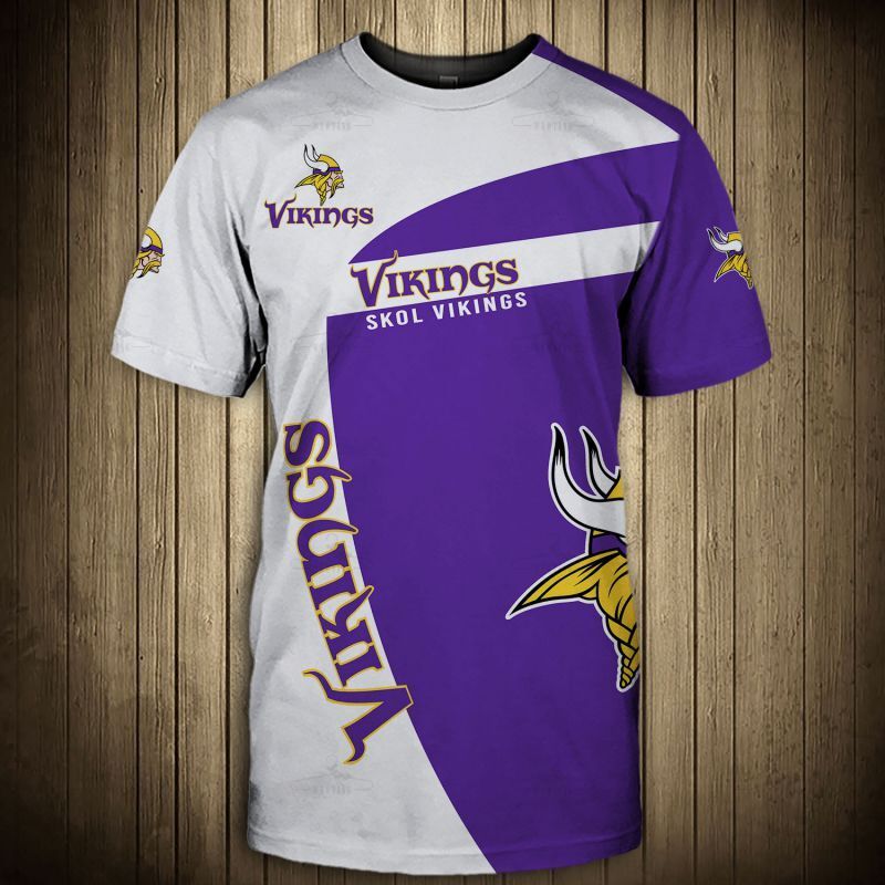 Minnesota Vikings Shirt 3D Skol Vikings Short Sleeve