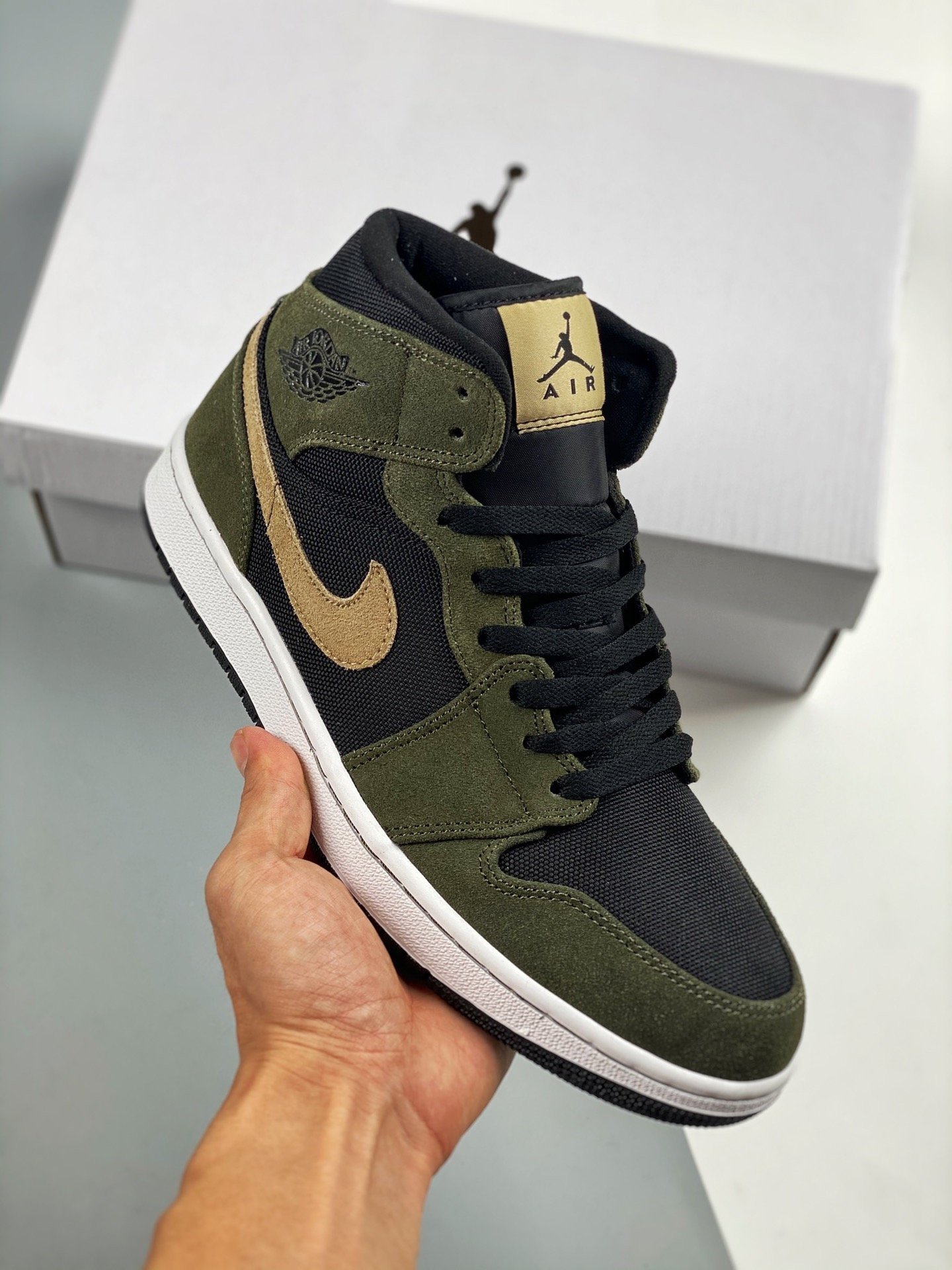 JD 1 Mid Military Olive Green BQ6472-030 5341778