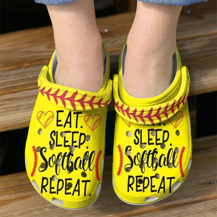 Softball Eat Sleep Sku 2287 Crocs Cr …