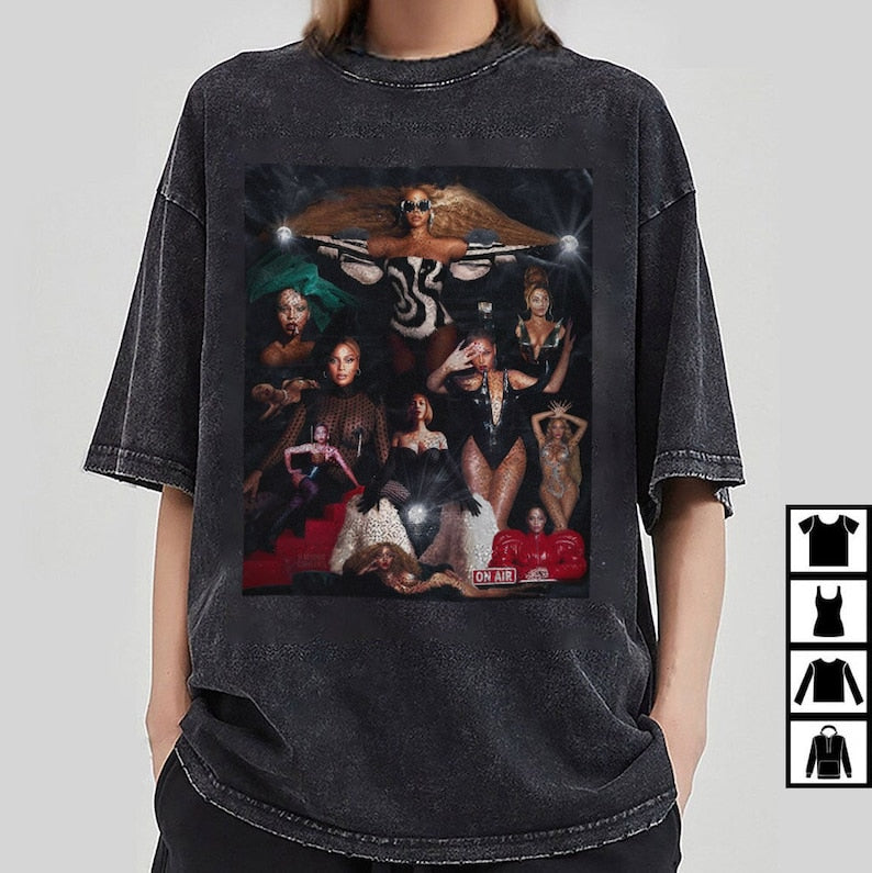 New Hot Beyonce Black And White Shirt, Beyonce Renaissance World Tour 2023 T-Shirt T4, Beyonce Shirt