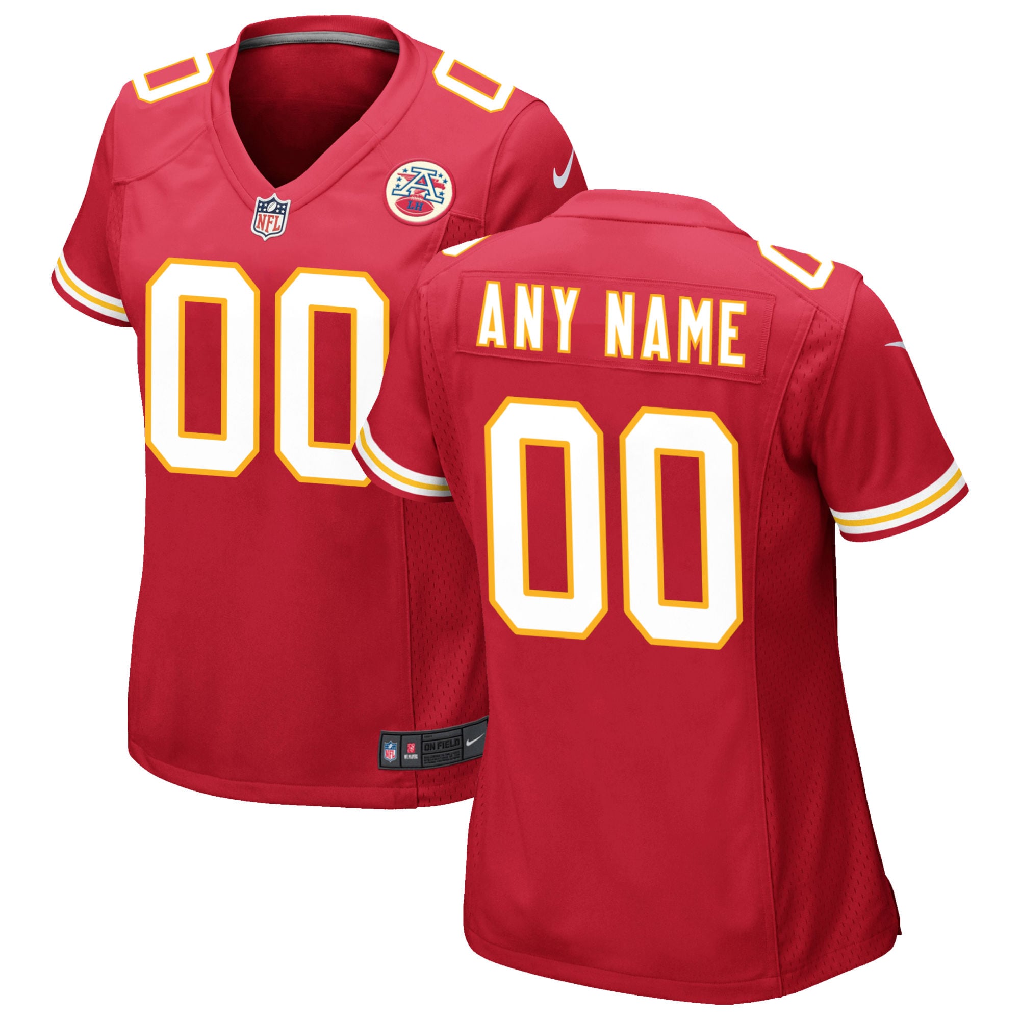 Kansas City Chiefs Nike Women’S Custom Game Jersey – Red