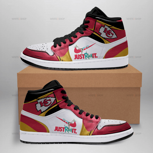 Rick And Morty Kansas City Chiefs Sneakers Air Jordan Sneakers