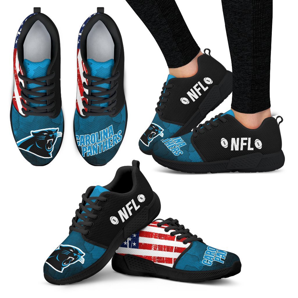 Awesome Fashion Carolina Panthers Shoes Athletic Sneakers