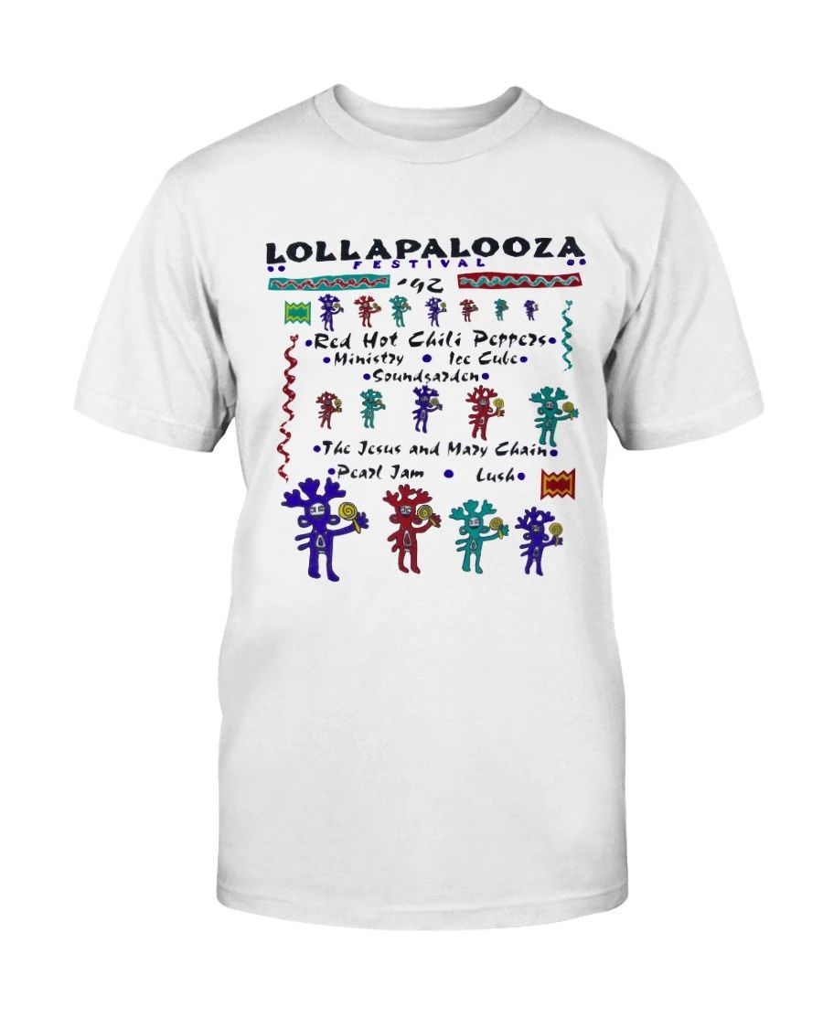 Vintage Rare 1992 Lollapalooza Festival Concert By Cooldogvintage T-shirt