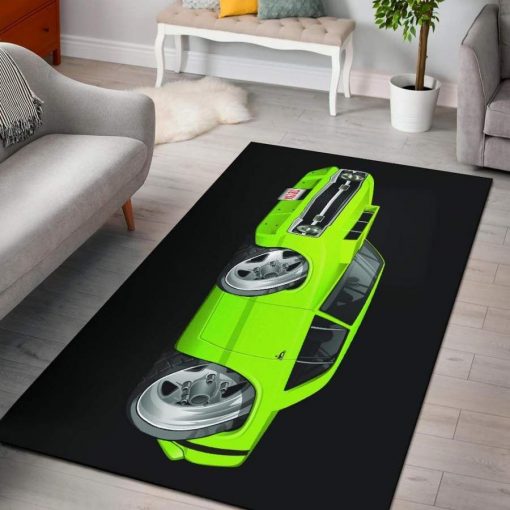 1969 Dodge Dart Cart Art Area Rug Living Room Rug Home Decor Carpets Black Background