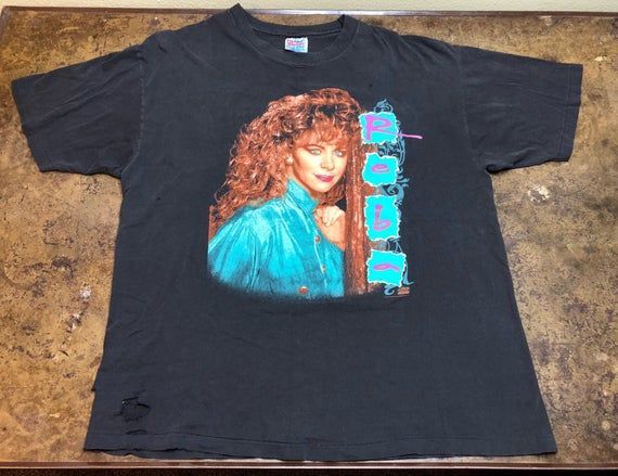 Reba Mcentire Shirt1993 90S Vintage Winterland Single Stitch Country Music Shirt Portrai Shirt