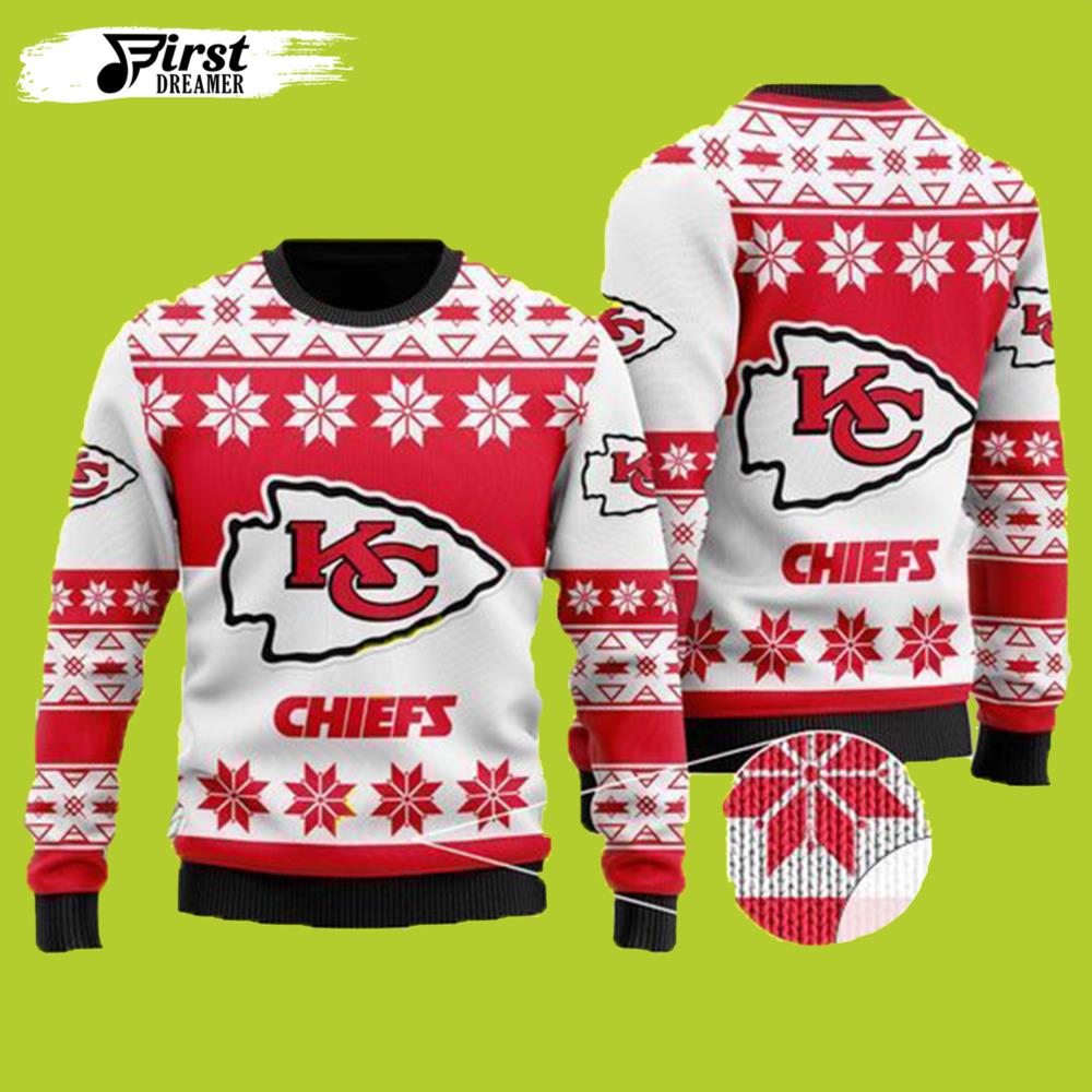 Wool Christmas For Fans Kansas City Chiefs Gift For Fan Ugly Wool Sweater Christmas