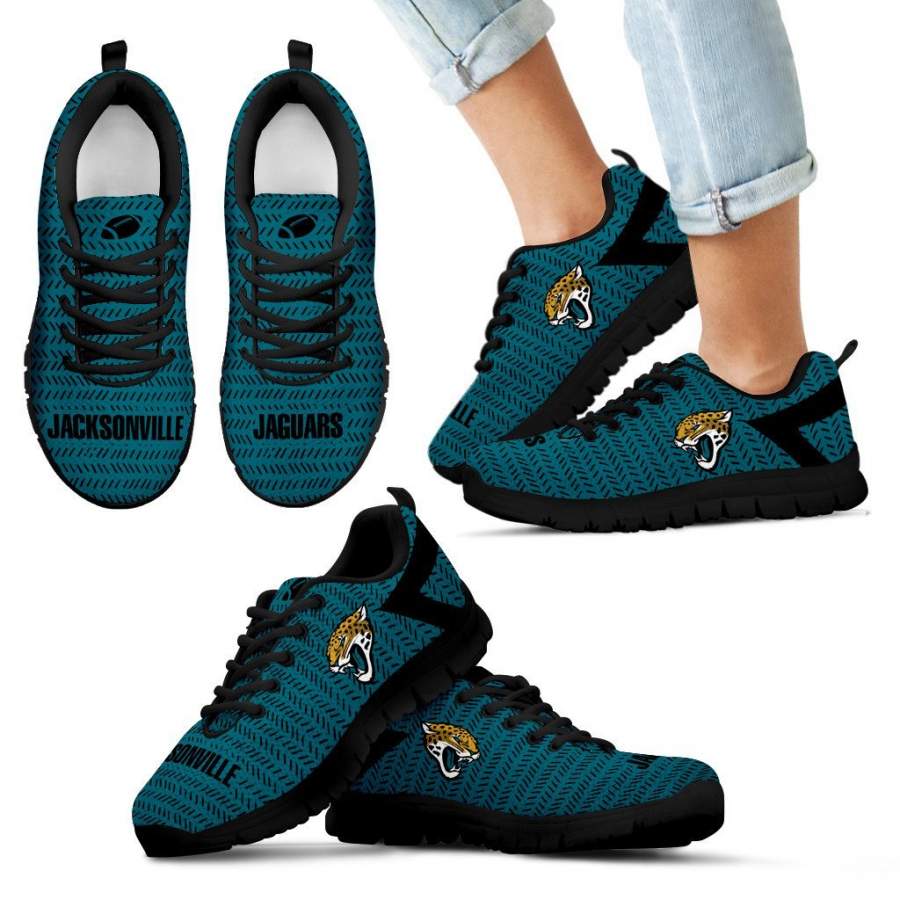 Pattern Logo Slide In Line Jacksonville Jaguars Sneakers