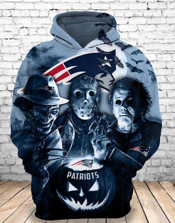 Horror Patriots – New England Patriots 17 Unisex 3D Hoodie Gift For Fans