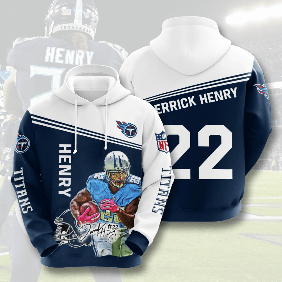 Tennessee Titans Derrick Henry 93 Unisex 3D Hoodie Gift For Fans