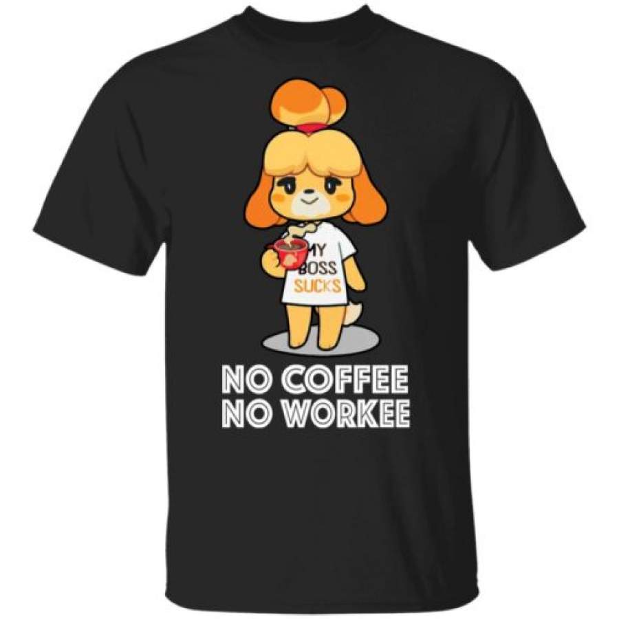 Animal Crossing no coffee no workee shirt