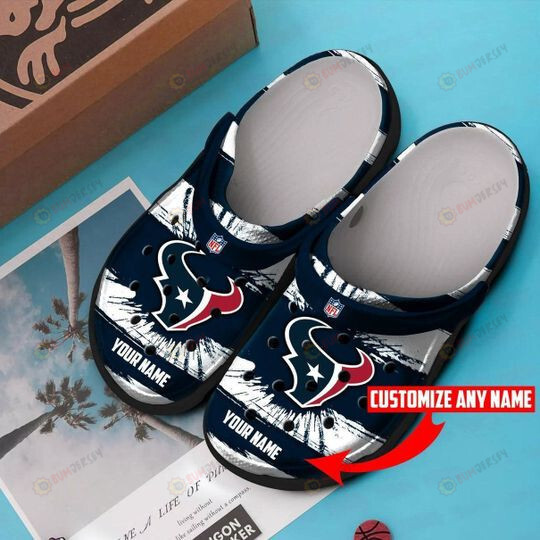 Houston Texans Custom Name Crocs Classic Clogs Shoes – Aop Clog