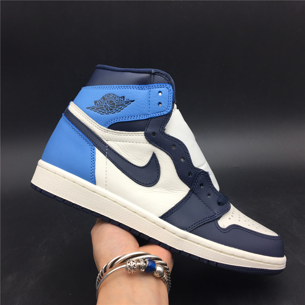 Nike JD 1 Retro High OG Obsidian University Blue Sneakers, Men SNK187798117