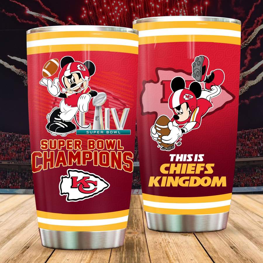 Kansas City Chiefs Super Bowl Liv Champions  Insulated Stainless Steel Tumbler Cup