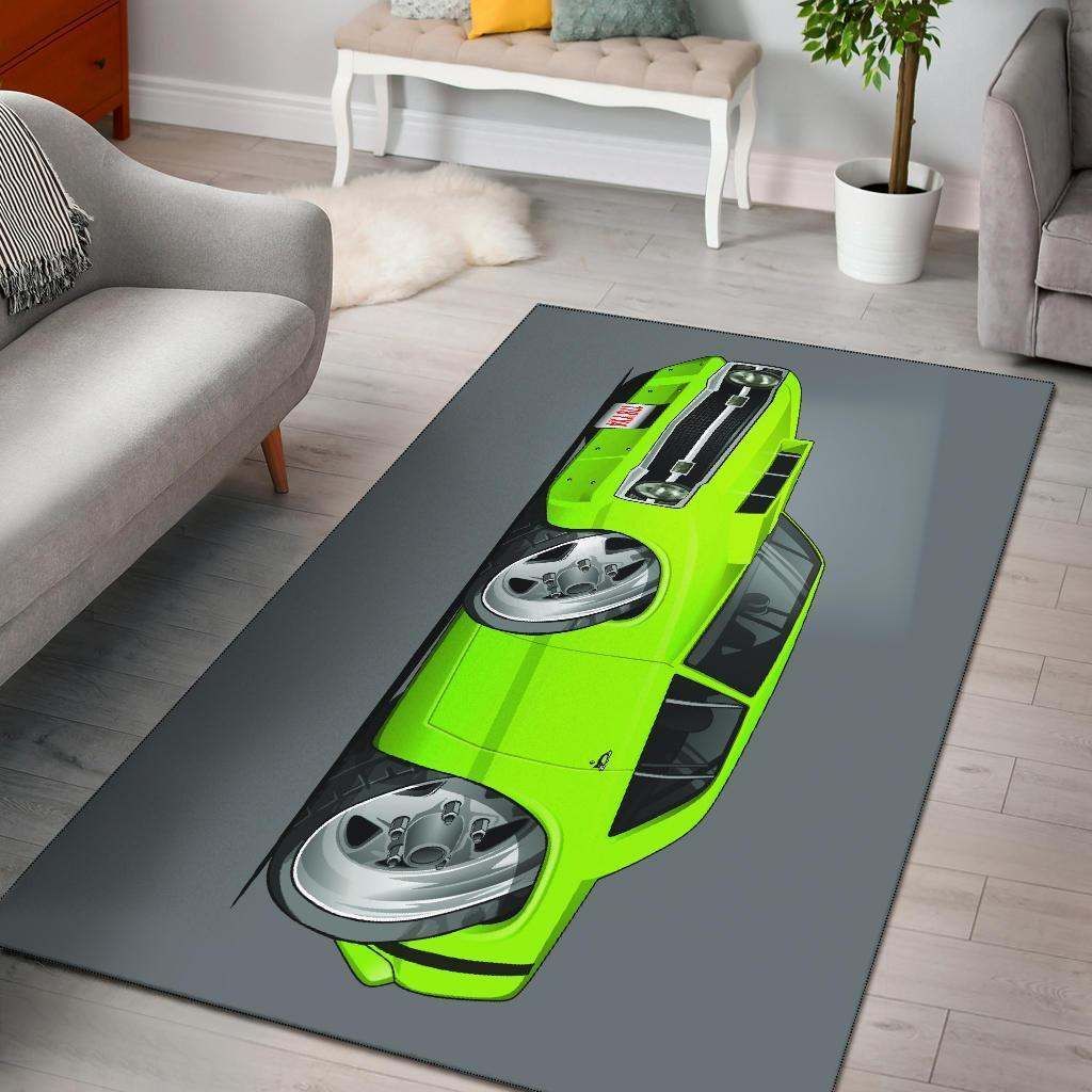 1969 Dodge Dart Car Art Area Rug Carpet Carpets Grey Background Area Rug For Living Room Bedroom Rug Home Decor