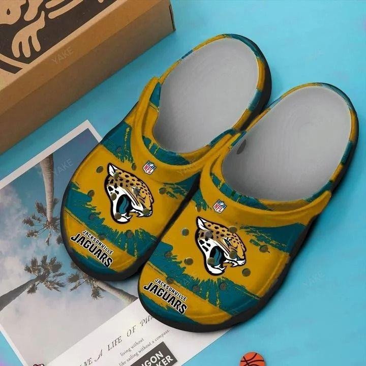 Jacksonville Jaguars Tiger Logo Crocs Crocband Clog