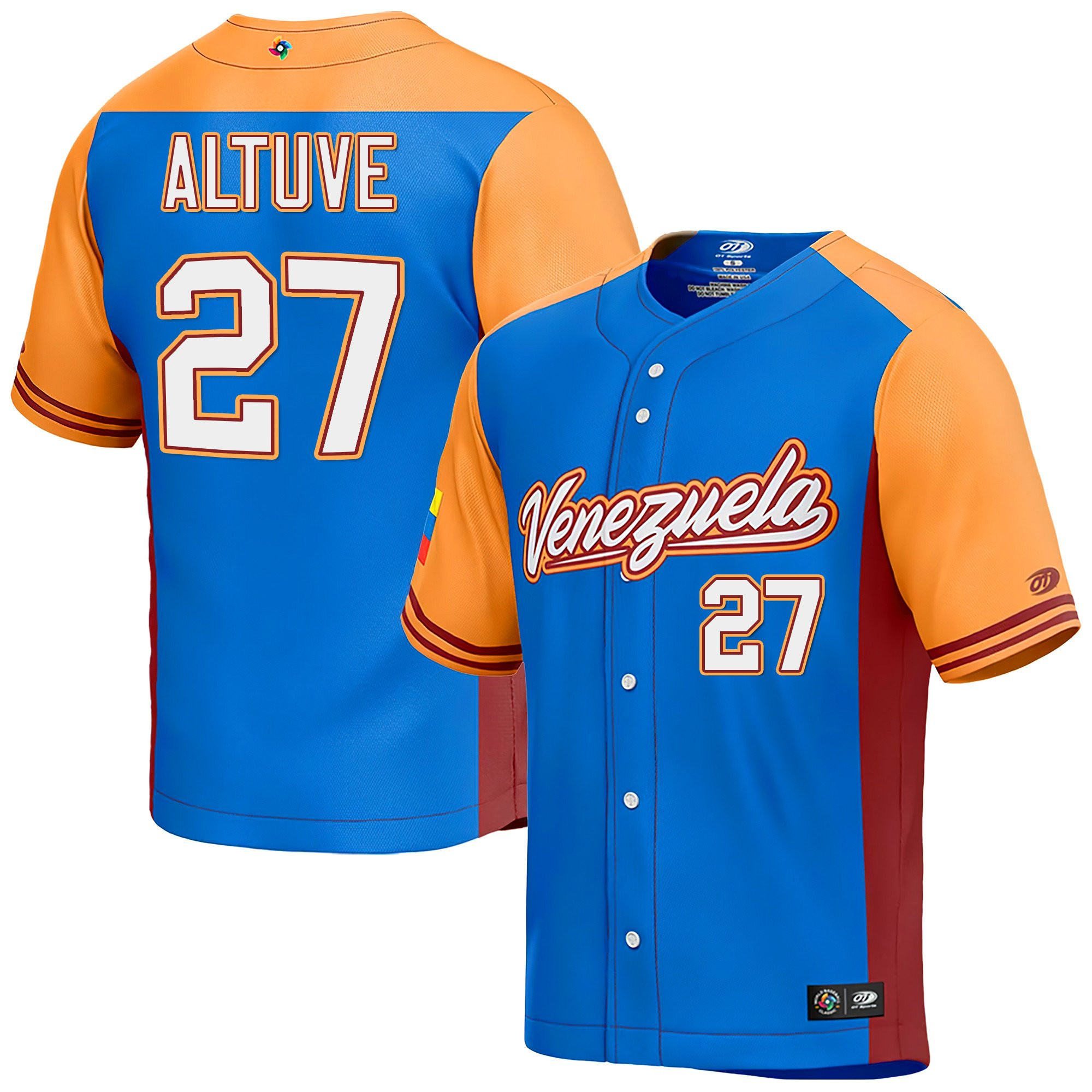 Youth’S Venezuela 2023 World Baseball Classic Jersey – All Stitched