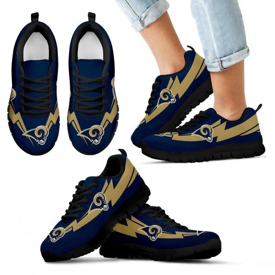 Three Amazing Good Line Charming Logo Los Angeles Rams Sneakers #138