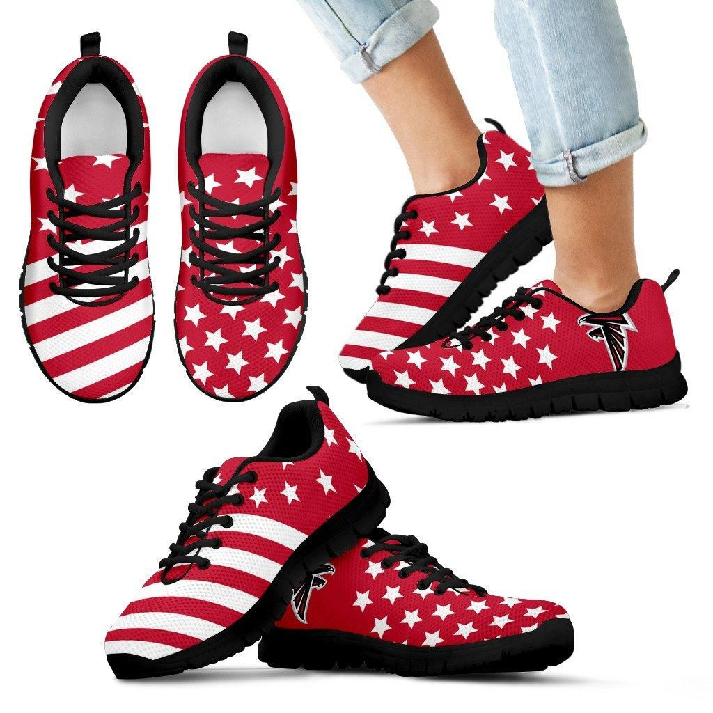 Atlanta Falcons Sneakers America Flag Full Stars Stripes Sneaker Running Shoes For Men Women