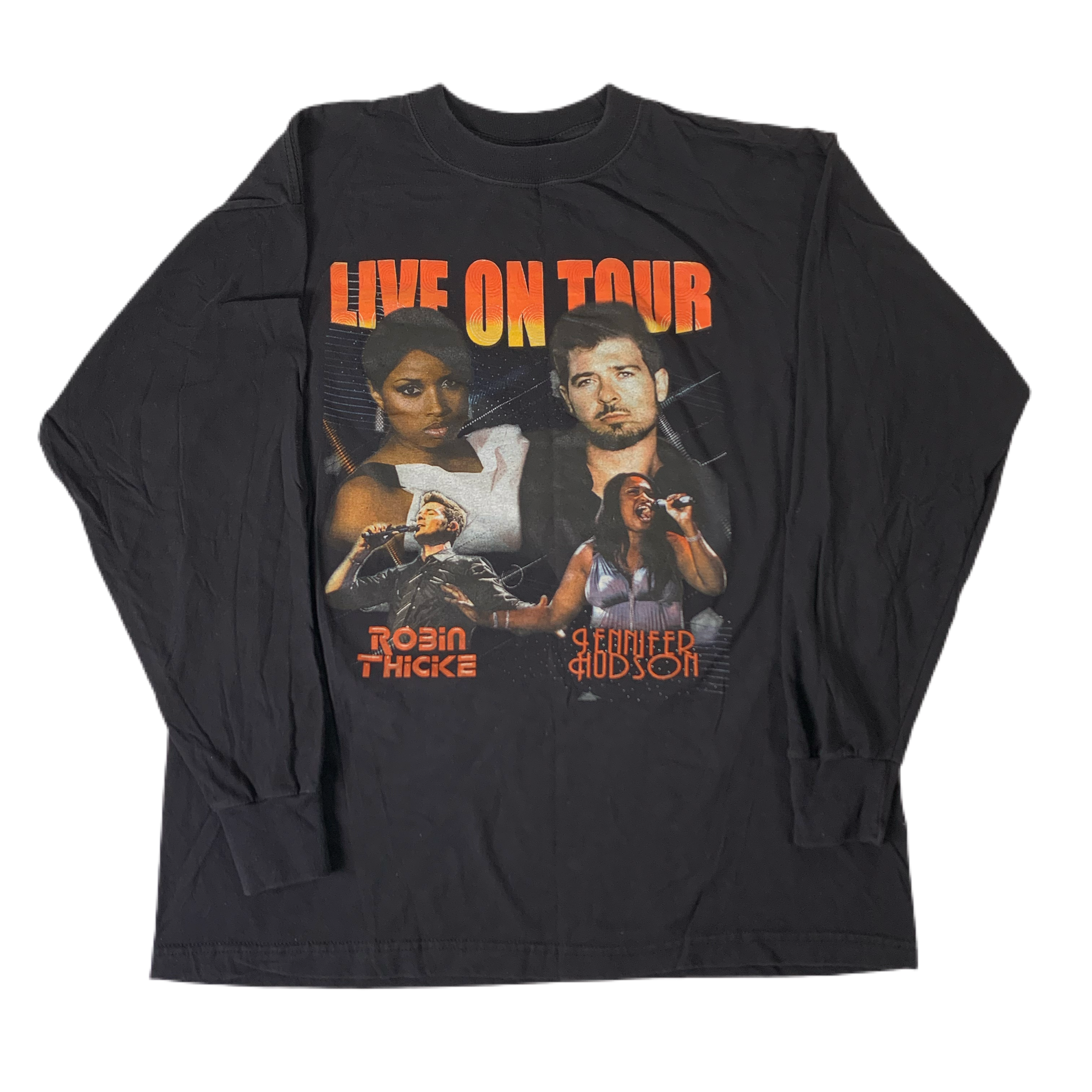 Vintage Robin Thicke & Jennifer Hudson “Live On Tour” Long Sleeve Shirt