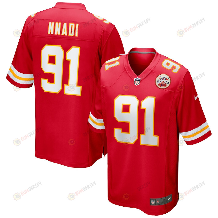 Derrick Nnadi 91 Kansas City Chiefs Game Men Jersey – Red