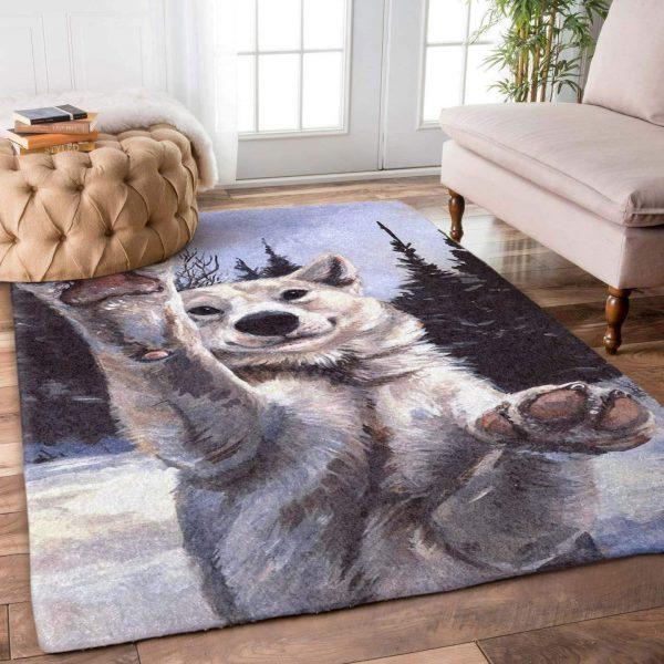 Wolf Art Home Decor Rectangle Area Rug 19